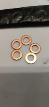 Gasket-Ring Sealing-Washer Flat-Seal Copper-Crush Brass M4 M16 DIN7603 M5 M8 Red M26