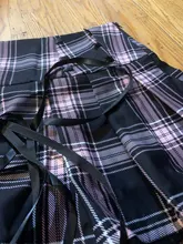 Faldas plisadas Y2K para mujer, faldas plisadas a rayas negras y rosas, Tank Cute Sweet Girls, falda para la escuela a cuadros con cordones, Mini guantes góticos, falda de encaje