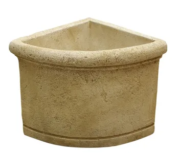 

Flower pot Planter pot Corner Smooth outer concrete-stone 40x40x40cm.