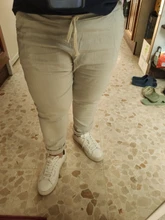 Garemay-pantalones de lino y algodón para mujer, pantalón holgado para mujer, pantalón informal de Color sólido, Harem, Capri de talla grande para mujer