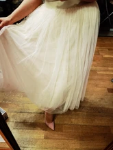 OHRYIYIE-falda de tul Vintage para mujer, faldas de malla de cintura alta elástica, largo plisado, para primavera y verano, 2021