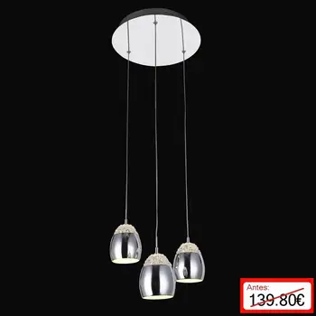 

Pendant lamp Threefold Chrome