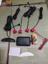 Eunavi 1set de Parktronic Kit de sensores de estacionamiento Led 4 6 8 sensores para todos los coches inversa asistencia Sistema de Control de Radar de marcha atrás