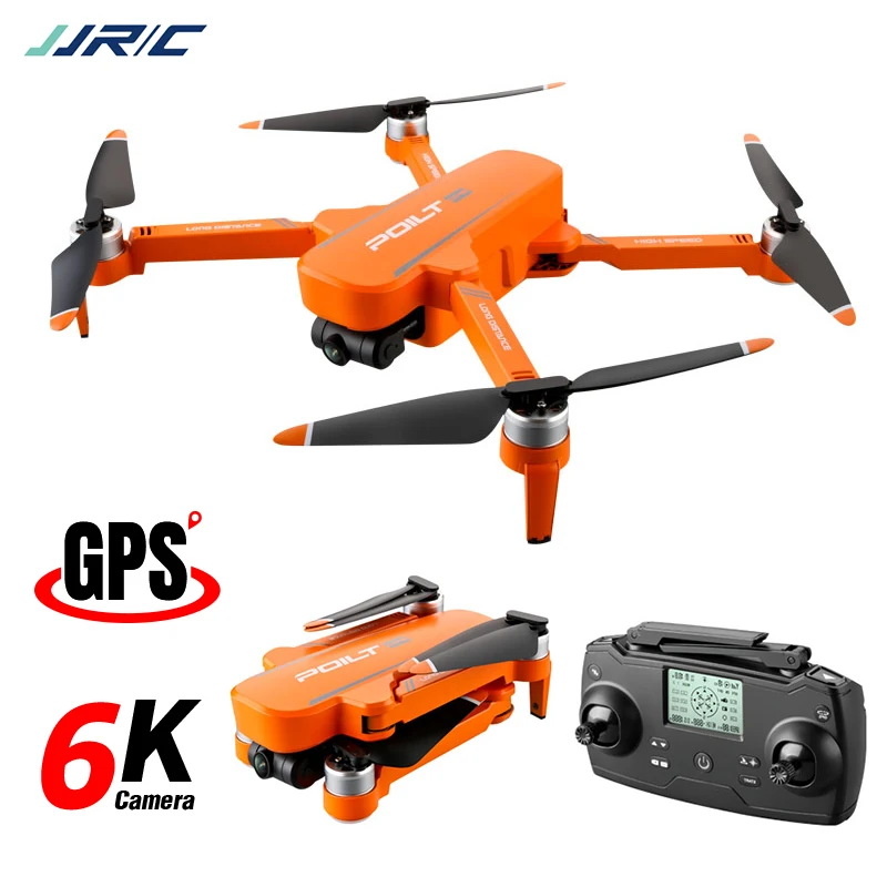Дрон JJRC X17 Радиоуправляемый с двойной камерой 6K Квадрокоптер GPS время работы 30