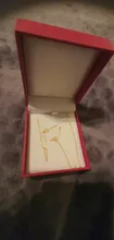 Vojepen-Cadena de eslabones de oro de 18k para mujer, cadena de trigo/Cadena de cuerda/caja, Gargantilla, regalo de joyería fina