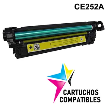 

HP CE252A Yellow Toner compatible LaserJet CP3525 CP3525X CP3525DN CP3525N CM3530 CM3530FS CM1530 CE250A CE251A CE250X CE253A