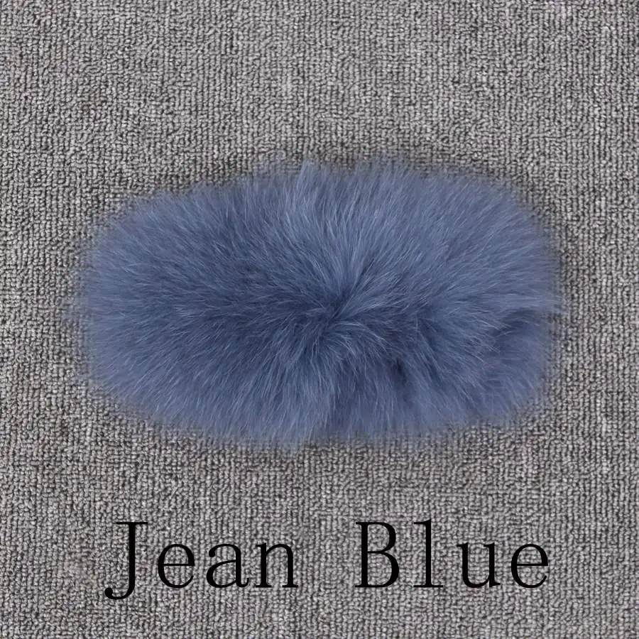 jean blue Короткая шуба из натурального Лисьего меха QC8006 Новое поступление Полный Пелт настоящий жилет из лисьего меха женский жилет мех высокого качества модная модель - Цвет: jean blue