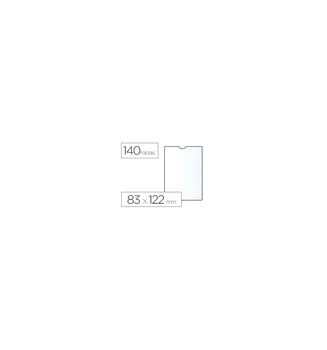

140 Micron transparent plastic ESSELTE cover case size 83X122 MM 100 pcs
