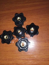 Tuercas de apriete Manual M4 M5 M6, M8, M10, M12, rosca mecánica negra, sujeción de tuercas, perilla, 5 uds.