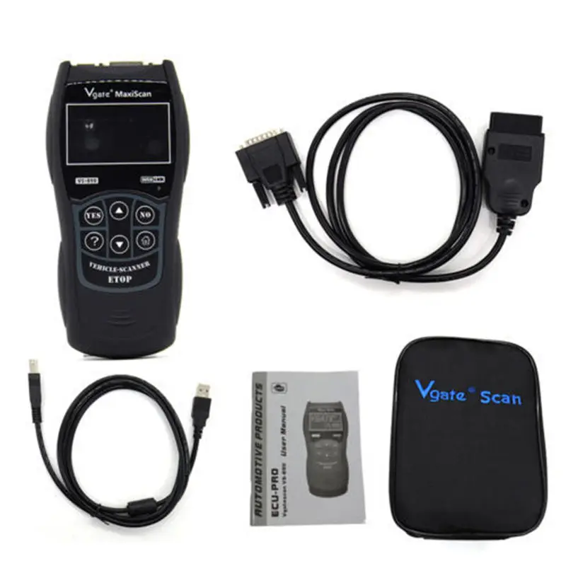 

OBDII-сканер VS890 OBD2, считыватель кодов, универсальный VGATE VS890 OBD2, сканер, многоязычный автомобильный диагностический инструмент Vgate MaxiScan VS890