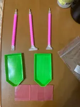 Multi-función de herramientas de pintura de manualidades de diamantes Kits punto de pintura de bordado accesorios punto perforadora adhesiva pluma conjunto de herramientas