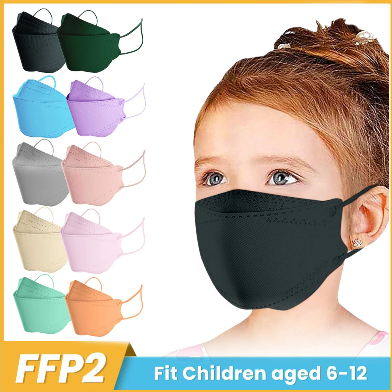 Mascarillas fpp2 ni&ntilde;os approved CE Korean Fish facial Masks masque enfant ffp2mask ni&ntilde;os kn95 mask kids children ffp2 color