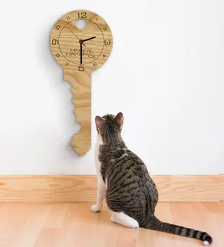 

Personalized Key Design Wooden Wall Clock (Model 1-1)