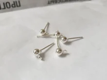 50 unids/lote 3/4/5mm 6 colores Pin finding studs arete pines básicos tapones conector para DIY joyería accesorios suministros