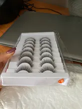 SEXYSHEEP-pestañas postizas 3D, 5/8/10 pares, naturales, voluminosas, maquillaje