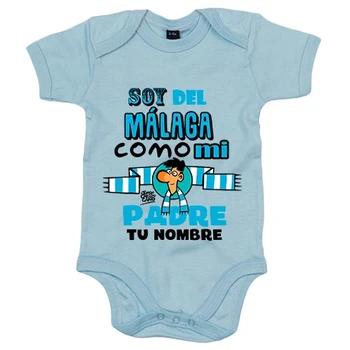 

Baby Body I'm Málaga like my father customizable with name