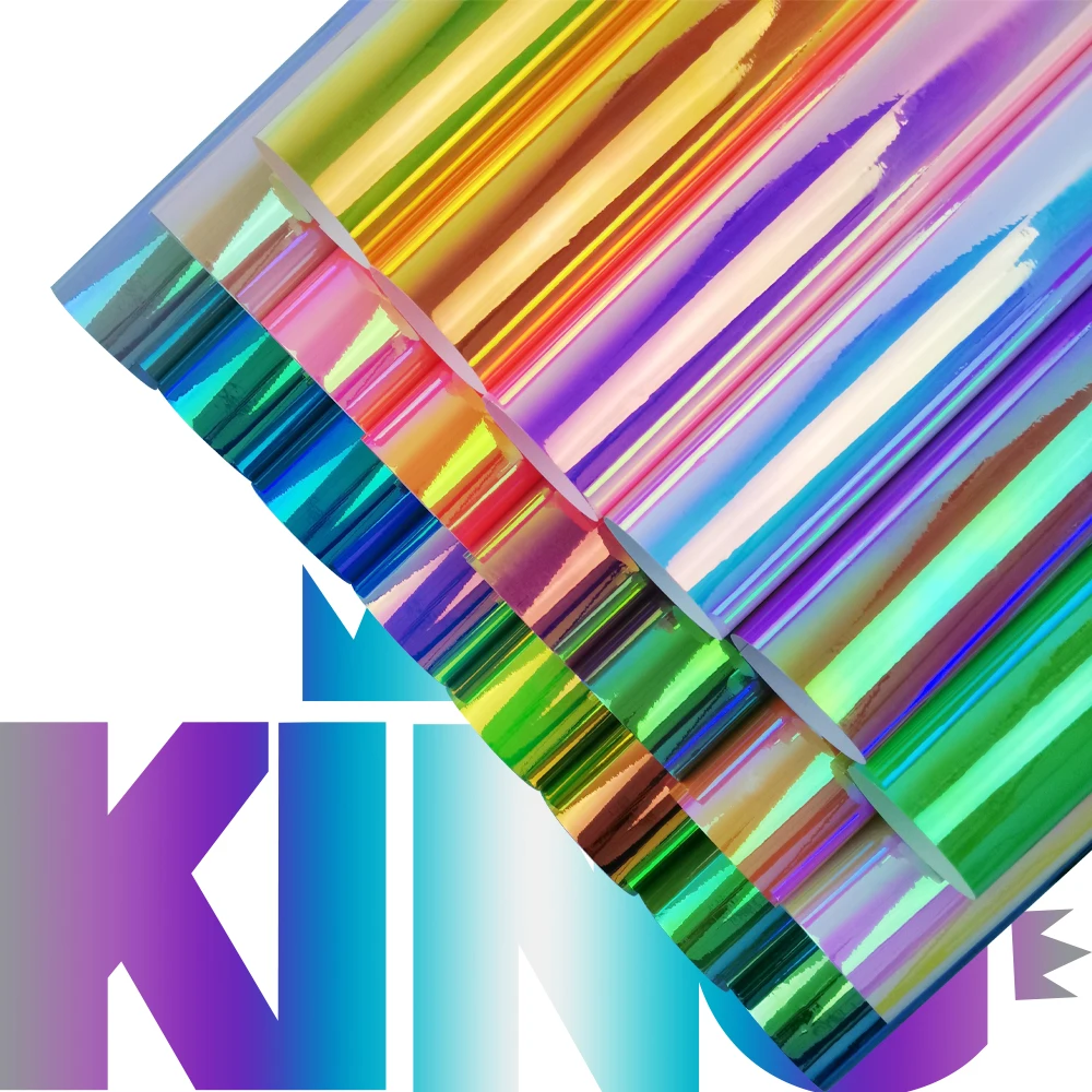 

Adhesive Vinyl PermaneHolographic Rainbow Gradient Indoor for Crafts Cricut Silhouette Expressions Cameo Decal Sign Sticker DIY