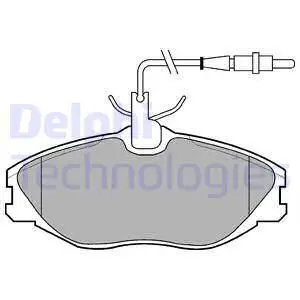 Колодки дисковые п.\ Peugeot 406 2.0-2.0HDi 95-04 диск 15" DELPH