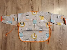 Babero de manga larga para bebés, accesorio de ropa de protección para niños, bufanda para infante, bandana con mangas, babero para bebé a prueba de agua, lavable