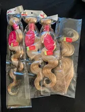 Younsolo-mechones Rubio 613 con cierre, cabello humano ondulado, 4x4, mechones, extensión de cabello humano Remy brasileño