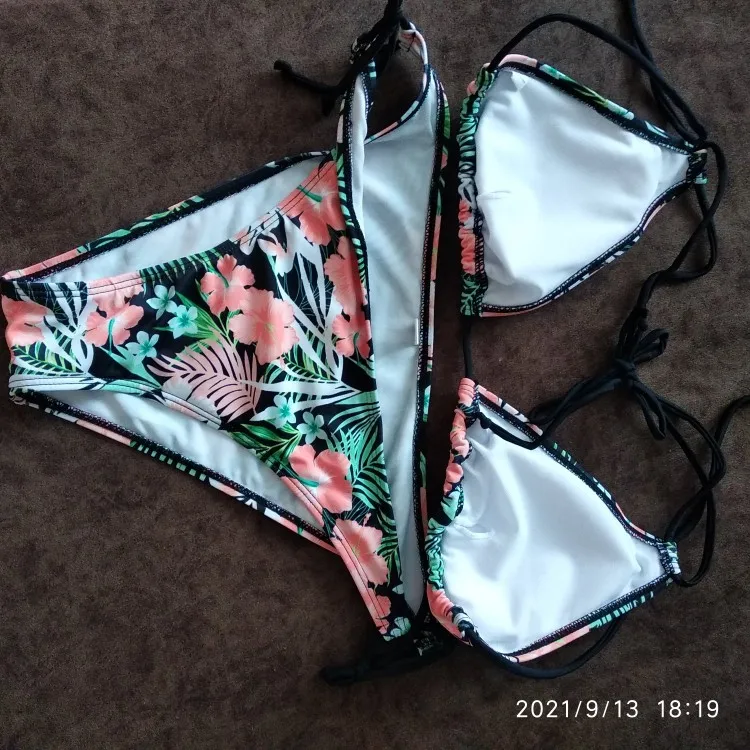 Swimwear Woman Swimsuit Sexy Bikini 2022 New Push Up Bikini Set Bathing Suit Women Print Floral Beachwear Biquini Two Piece Suit|Bikini Set|   - AliExpress
