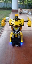 Robot de transformación en coche de radiocontrol para niños, Juguete de robot transformable en vehículo de control remoto, regalo para niños