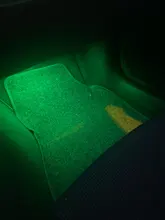 Lámpara de ambiente para Interior de coche, luces decorativas automotrices con Control remoto/por voz, 24/36/48 LED, luz de pie