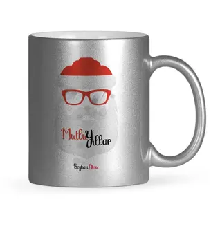 

Personalized Santa Claus Happy birthday Silver Gilt Mug Cup-3