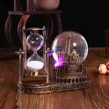 Уникальные рождественские подарки для нее | винтажные башня час стекло снежные сферы стеклянная музыкальная шкатулка домашнее настольное украшение музыкальная шкатулка