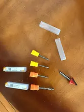 Enrutador CNC AAAAA 3D, broca de grabado, 3.175 /4/6, vástago, flauta única, CAD CAM, extremo en espiral, para carpintería, metal y aluminio, 1 ud.