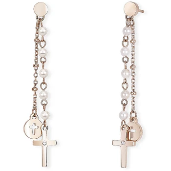 

2Jewels earrings 316L stainless steel case and PVD Rosè, Faith-261275