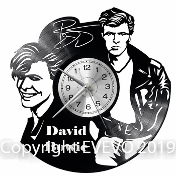 

David Bowie Wall Clock Vinyl Vinyl Record Retro Clock Handmade Vintage Gift Style Room Home Decorations Great Gift