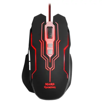 

Mars Gaming MM216, PC Raton, 5000DPI, optical mouse, 6 color LED light, raton Gaming 7 buttons
