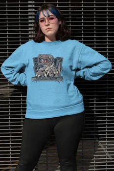 

Angemiel Wear DJ Trex Blue Women Sweatshirts