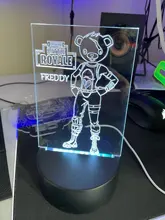 Lamp Base Table-Decor-Holder Light Night-Light-Replacement Usb-Cable Touch 3D Colorful