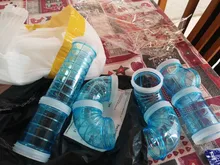 Herramientas de Entrenamiento juego de plástico para hámster, túnel externo, juguetes multifuncionales para jaula de hámster, accesorios de tubería para hámster ZM921