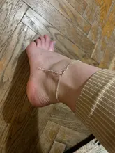 IPARAM verano Color plateado Simple de cadena tobillera Bohemia Vintage calzado pulseras para pierna 2021 Pie femenino joyería