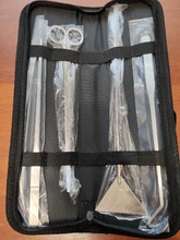 6 unids/set acuario Kit de herramientas pinzas tijeras de acero inoxidable Herramientas de limpieza de plantas acuáticas tanque de pescados del acuario Accesorios