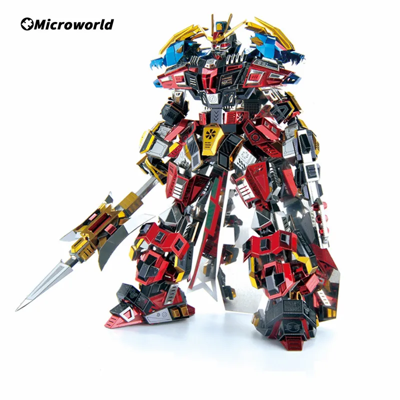 Microworld 3D Metal Puzzle Romance Of The Three Kingdoms Lu Bu Model DIY Jigsaw Desktop Decoration Toys Christams Gift For Teen 2