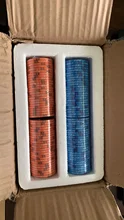 Fichas de póquer de Texas de cerámica, juego de fichas de póker profesionales de Casino europeo, 39x3,3 MM, 10g, 10 unids/lote, envío directo