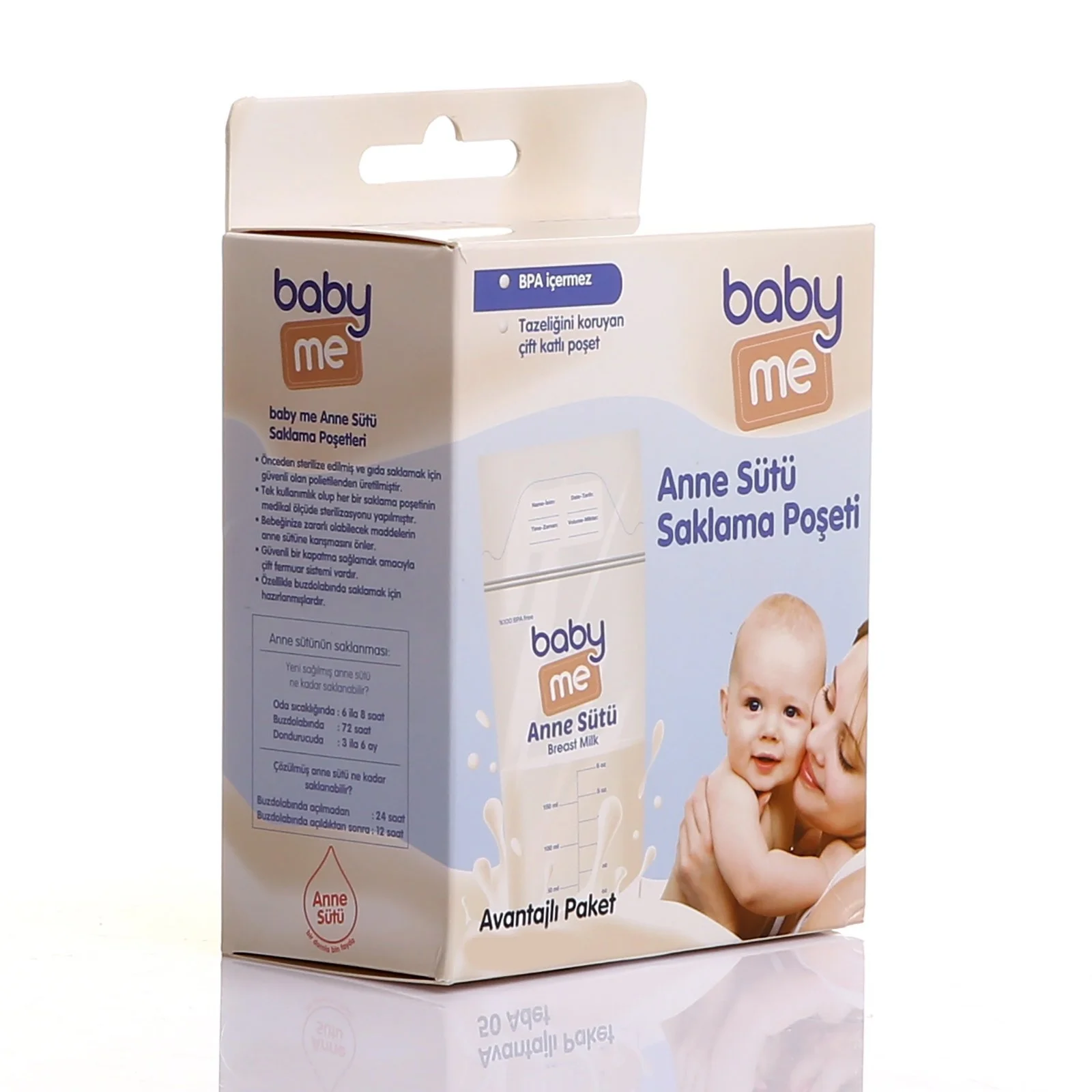 Ebebek baby& me мама пакет для хранения грудного молока 25 шт