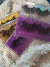 MB-pestañas de visón 25mm, 200/100/50/5 pares, venta al por mayor, 5D, 25 MM, imitación cils, maquillaje espectacular, largo, Pestañas postizas