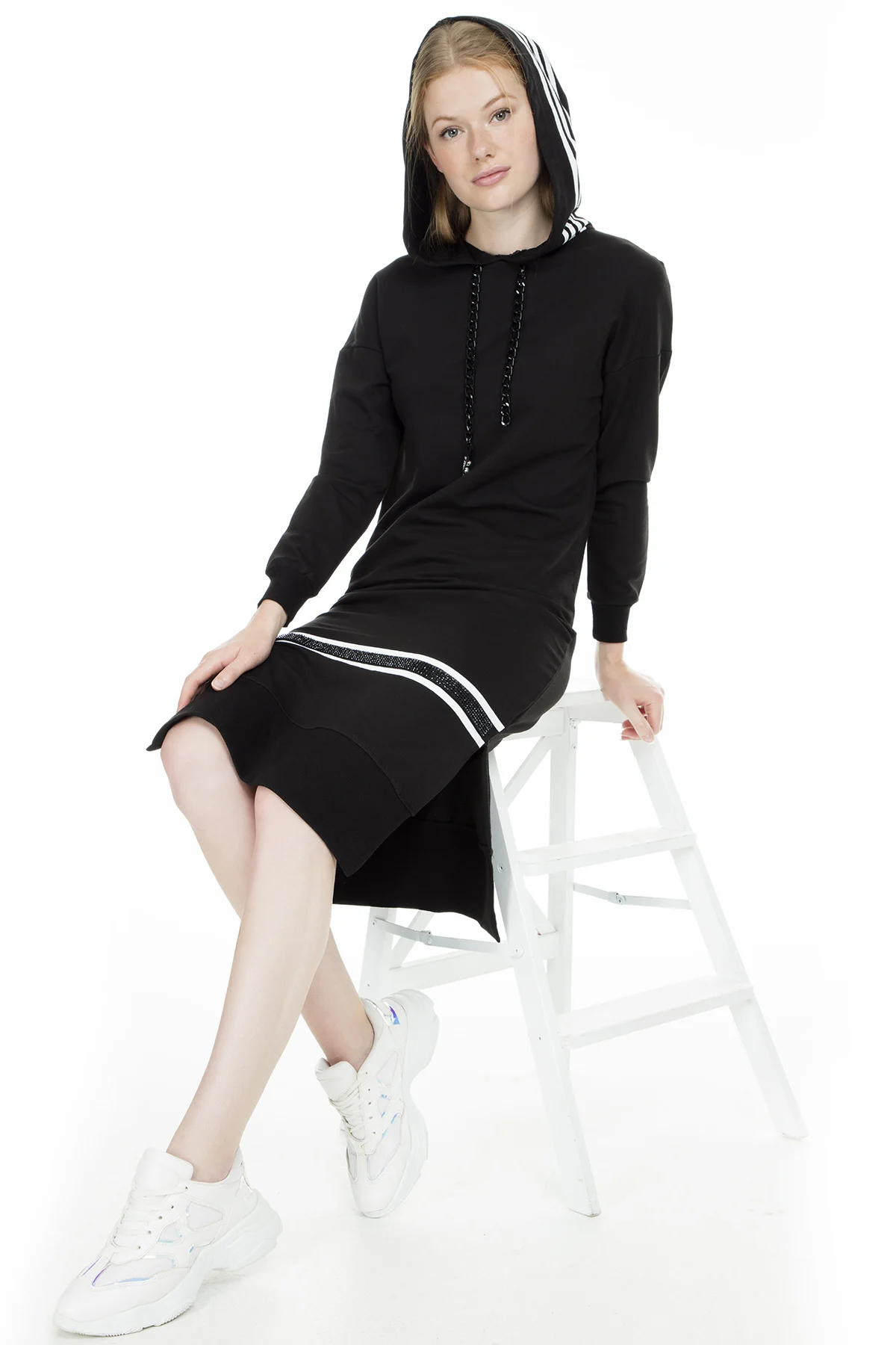 Via Dante Hooded Midi Dress WOMEN DRESS 429141077VD | Женская одежда