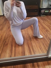 Sweetown-Pantalones elásticos de punto para mujer, de color morado Joggers Y2K, acampanados, ajustados, de cintura alta, estilo Vintage de los 90