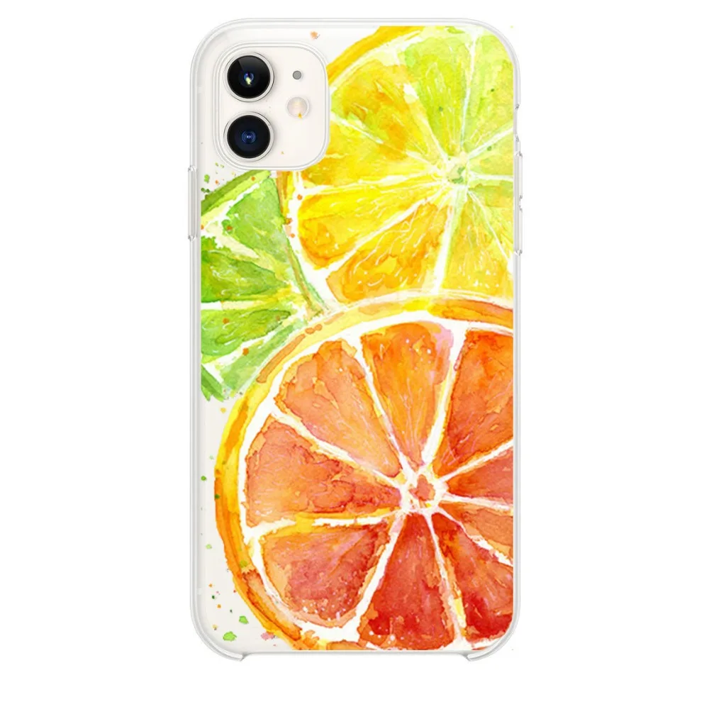 Чехол-подставка гелевый TPU для Apple IPhone 11 апельсины и лимоны пищевой летний костюм рисунок