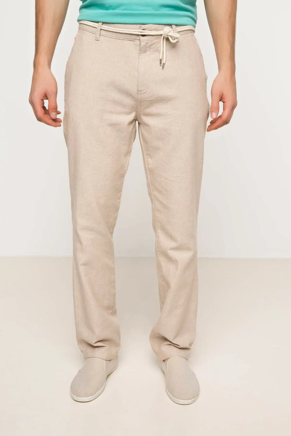 DeFacto человек Trousers-G8948AZ17HS - Цвет: Бежевый