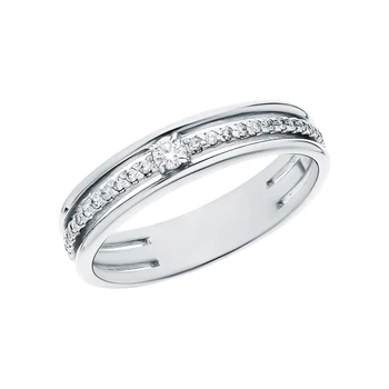 

Gold ring with diamonds sunlight sample 585