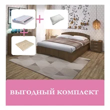 Кровать Promtex Orient Renli Reno 1 + основание матрас+ подушка|Кровати|