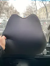 Para reposacabezas de asiento de coche almohada de espuma de memoria almohada de cuello para coche asiento apoyo Soporte Lumbar para silla de oficina cojín para coche Auto