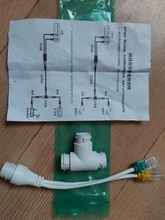 Conector de cableado para cámara POE, divisor, conector de cableado de red 2 en 1, cabezal de seguridad RJ45 de tres vías, instalación de cámara